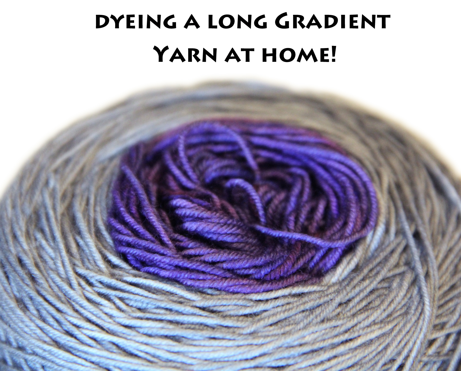 Dyeing a Long Gradient Yarn at Home with Food Dye!